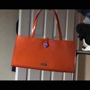 MOSCHINO bag. Autumn Orange 10.5” wide 5.5” tall.